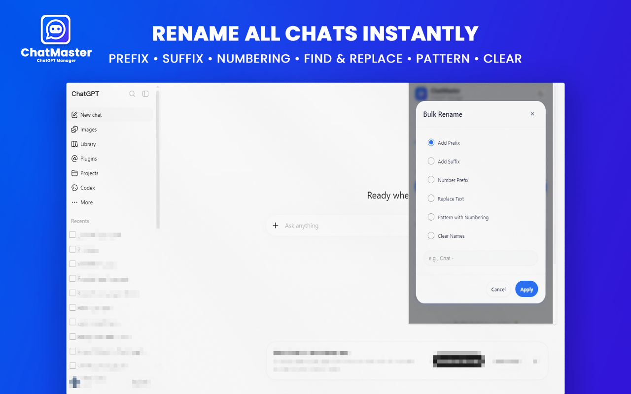Advanced Bulk Rename Options