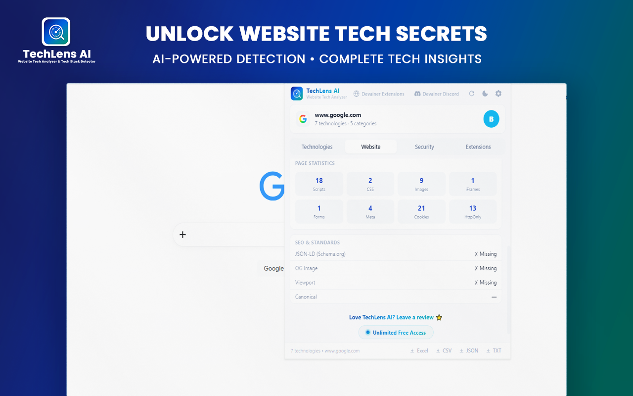 How to Analyze Any Website Tech Stack with TechLens AI