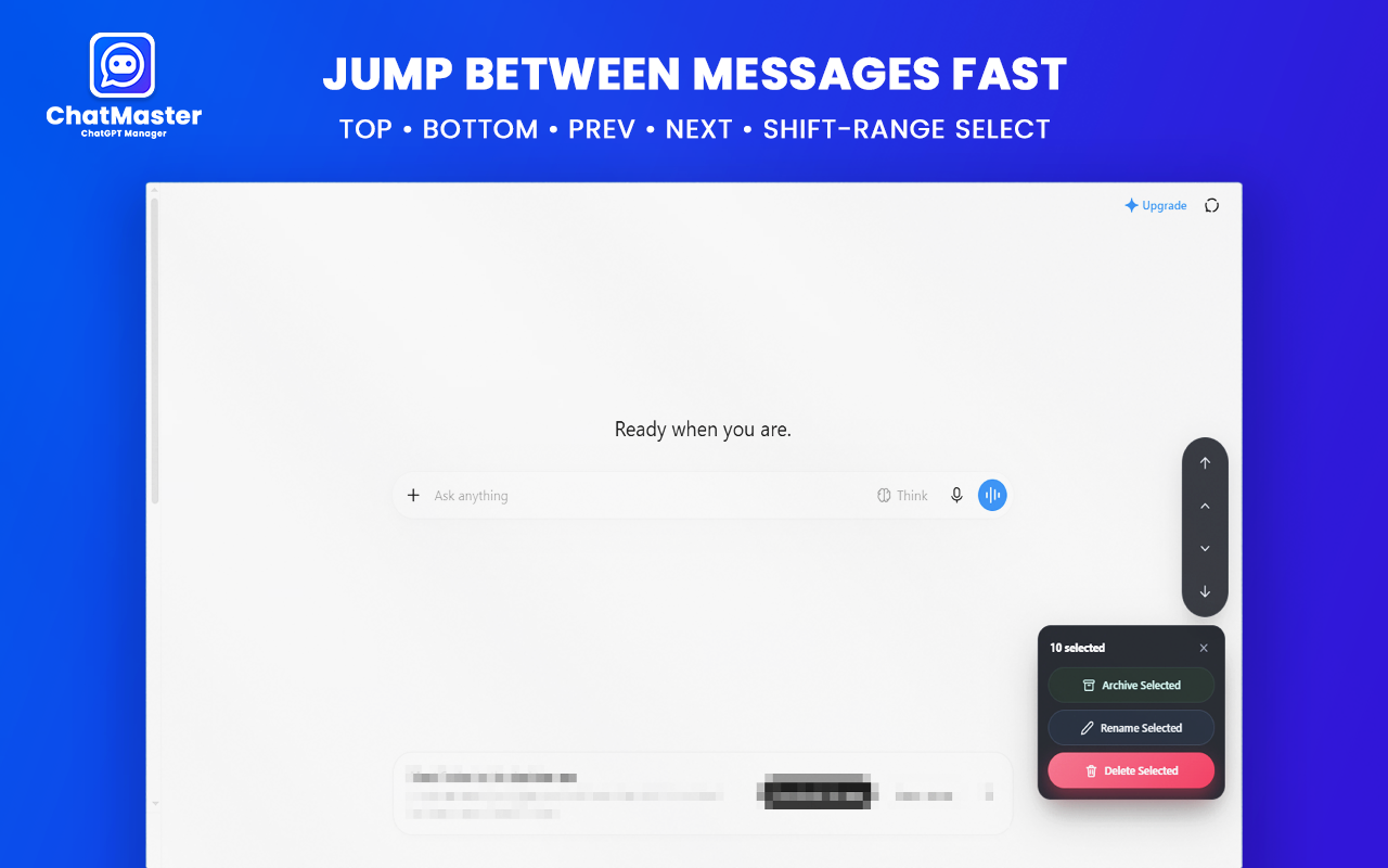 How to Manage and Clean Up ChatGPT History with ChatMaster