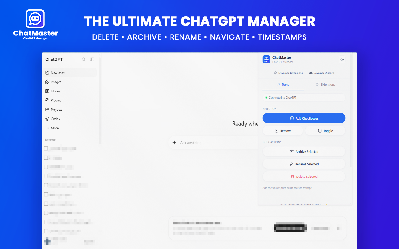 How to Manage and Clean Up ChatGPT History with ChatMaster