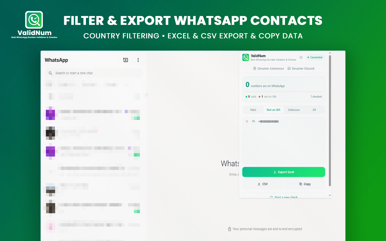 How to Validate and Check Bulk WhatsApp Numbers with ValidNum