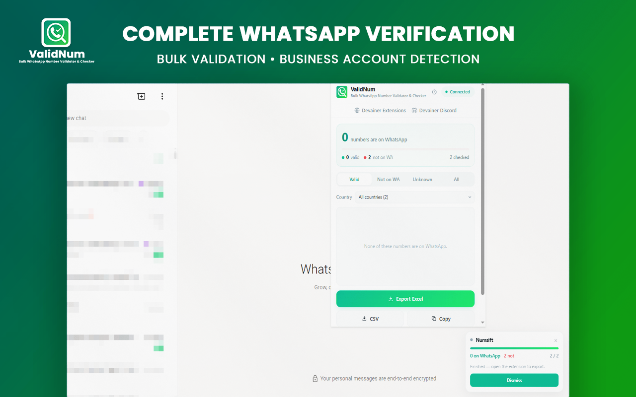 How to Validate and Check Bulk WhatsApp Numbers with ValidNum